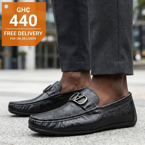 Men's Black Casual Loafers