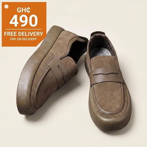 🔥 Ghana – Exclusive Imported Fashion🔥Mens Casual Suede Loafers Comfortable Everyday Shoes DM-082