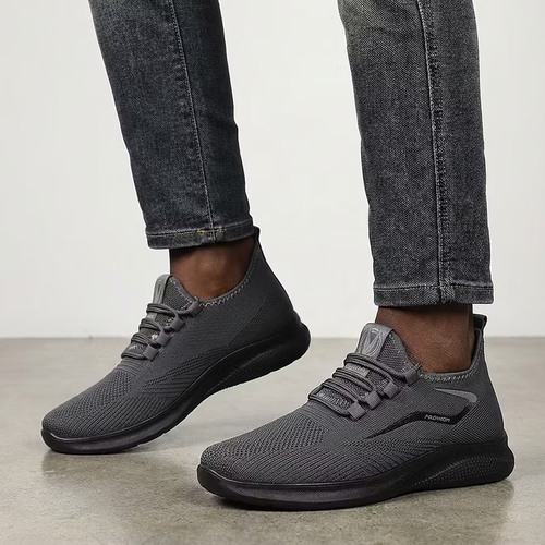 Mens Flyknit Mesh Sports Shoes Breathable Athletic Footwear