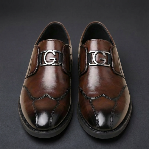 🔥 Ghana – Exclusive Imported Fashion🔥Mens British Style Genuine Leather Business Dress Shoess