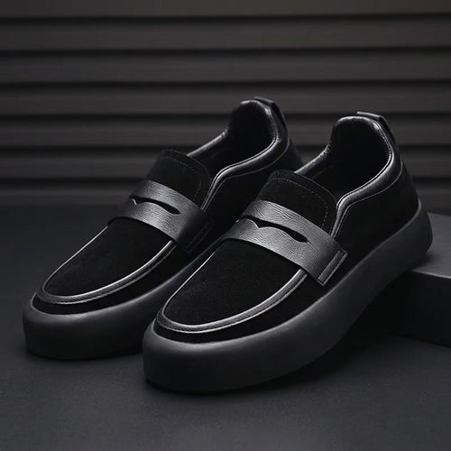 🔥 Ghana – Exclusive Imported Fashion🔥Mens Casual Suede Loafers Comfortable Everyday Shoes DM-082bl