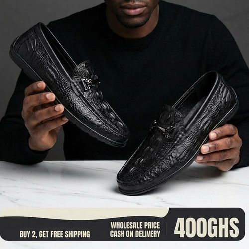 Men's Crocodile Texture Driving Loafers