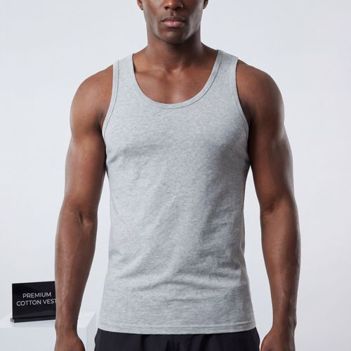 Mens Cotton Stretch Tank Top Comfortable Undershirt 3PCS