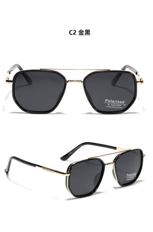 Delivery available throughout Kenya, fashionable square sunglasses, retro double-bridge women's sunglasses, suitable for driving