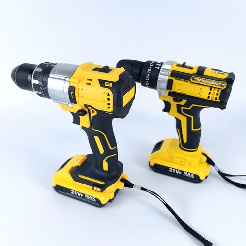 Toolbox with Electric Impact Drill: Household Compact Pistol Drill, Li-ion Battery-Powered, Multi-Functional Rechargeable Power Tool