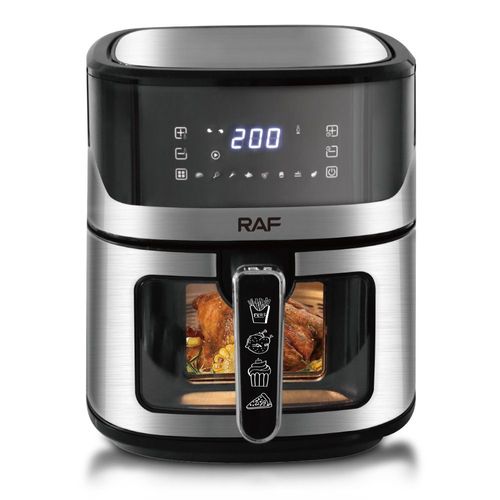 RAF Air Fryer, 8.3L Large Capacity, Multi-Function Electric Air Fryer for Home Use with Visible Window and Smart Touch Screen