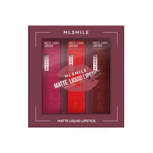 MLSMLILE Non-stick Cup Matte Lip Gloss Set – Long-lasting, Waterproof, Velvet Lip Color, Bestseller