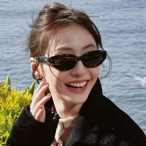 New designer-style cat-eye sunglasses with UV400, unisex.