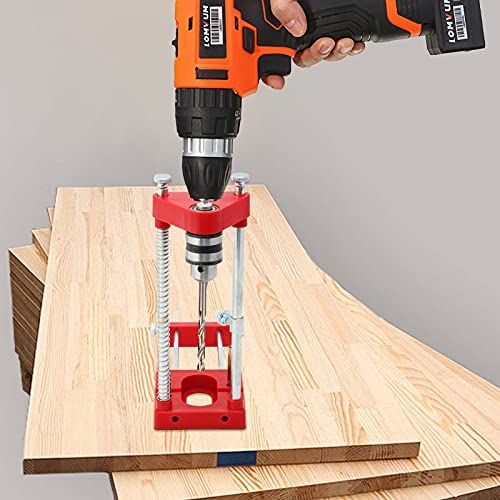 Wood Drilling Locator Jig, Portable Woodworking Positioning Tool for Hole Alignment