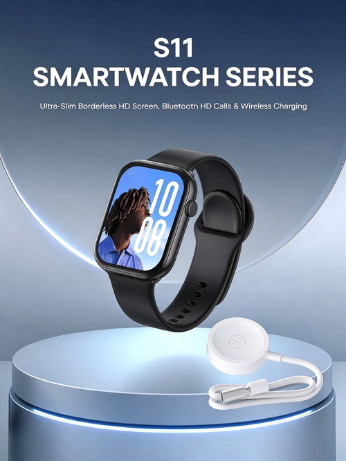 Smartwatch with Bluetooth Calling, Heart Rate & Blood Pressure Monitoring, and Sports Tracking Features