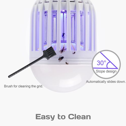 New 2-in-1 LED Mosquito Killer Bulb, E27 Screw Base Lighting & Insect Zapper Lamp, Suitable for Indoor and Outdoor