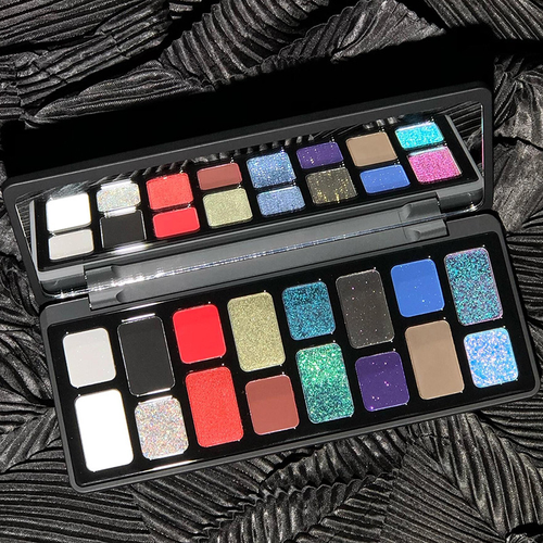 16-Color Eyeshadow Palette: Shimmering, Low-Saturation Earth Tones for Subtle, Everyday Makeup Looks