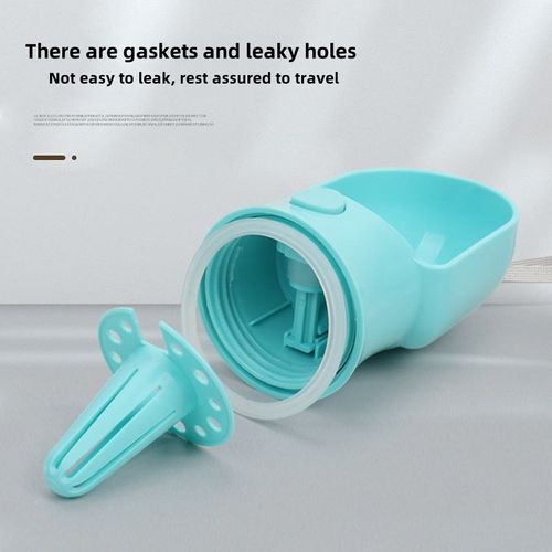 2-in-1 Portable Pet Water Bottle — Large-Capacity Travel Dispenser for Dogs & Cats, Ideal for Outdoor Hydration & Feeding