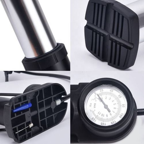 Foot-Operated High-Pressure Portable Air Pump — Universal Inflator for Basketballs, Bicycles, Electric Scooters, and Cars