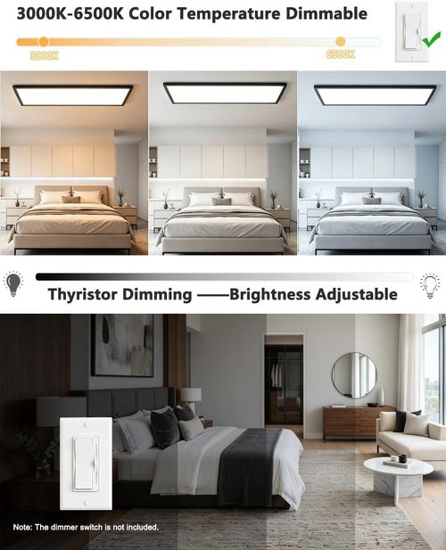 Universal LED Ceiling Lamp, Modern Ultra-thin Round Light, Dimmable for Balcony & Corridor