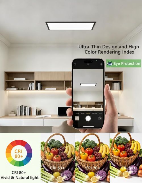 Universal LED Ceiling Lamp, Modern Ultra-thin Round Light, Dimmable for Balcony & Corridor