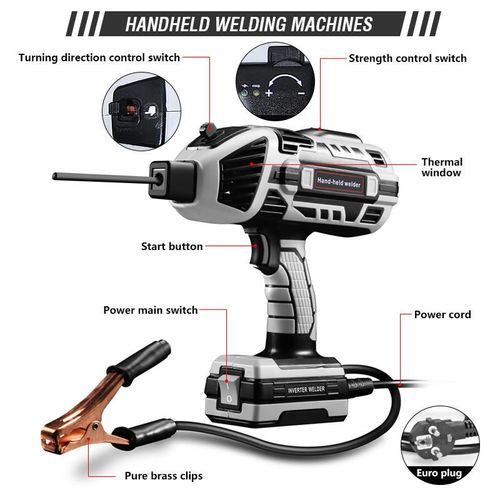 Home Handheld Welding Machine, Mini Integrated Spot Welder for Indoor & Outdoor Use