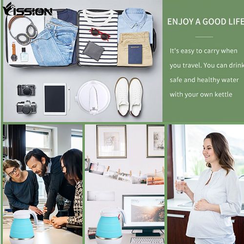 Foldable Electric Kettle for Home & Travel, Auto Power Off & Fast Boiling