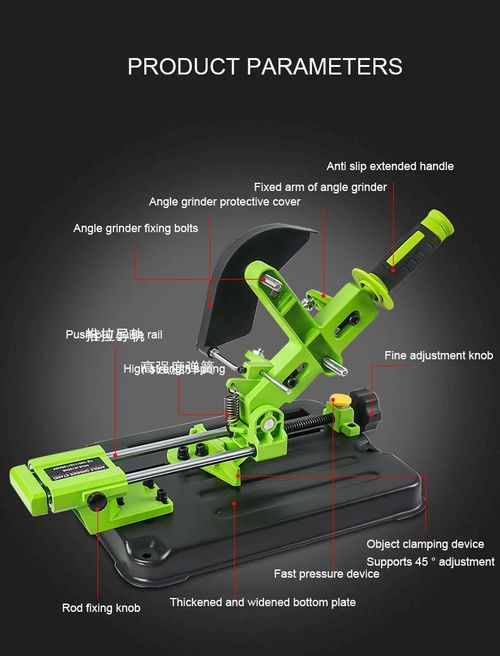 Multi-function Angle Grinder Bracket, Stable Support Frame for Grinder Cutting Conversion