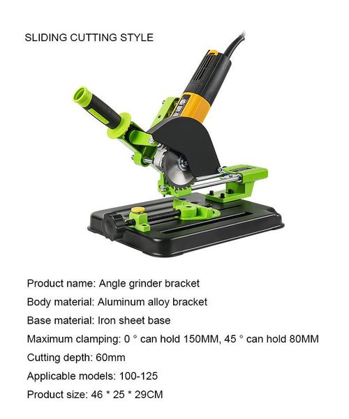 Multi-function Angle Grinder Bracket, Stable Support Frame for Grinder Cutting Conversion