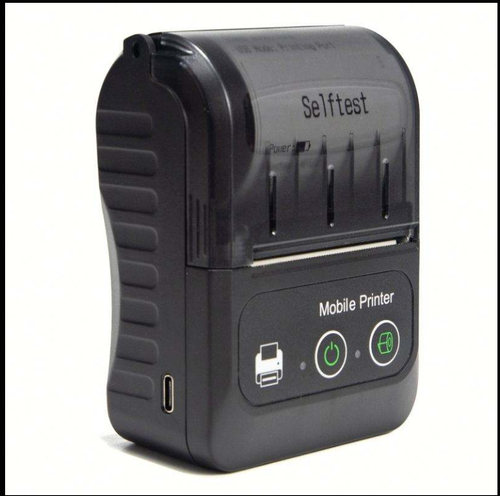 Portable 58mm Thermal Receipt Printer, Bluetooth & USB Connection with Built-in Battery