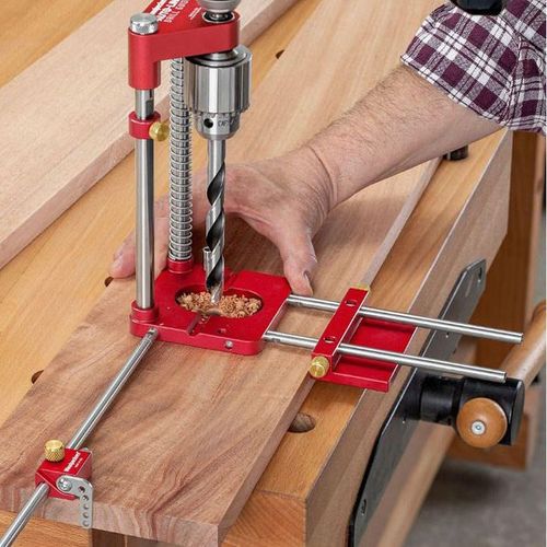 Portable Woodworking Positioner, Drilling Alignment Fixture for DIY & Home Use