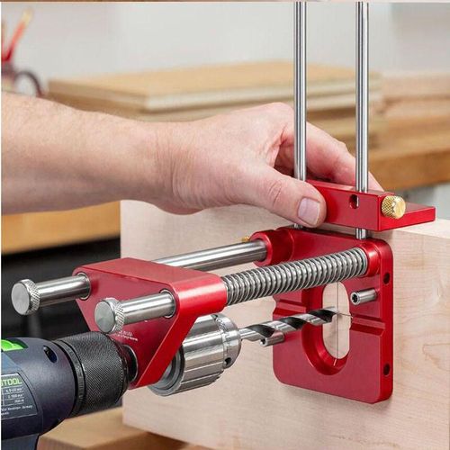 Portable Woodworking Positioner, Drilling Alignment Fixture for DIY & Home Use