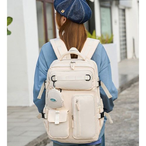 Backpack with Dry & Wet Separation, Water-resistant Material, Dual-use Laptop Bag for Travel & School