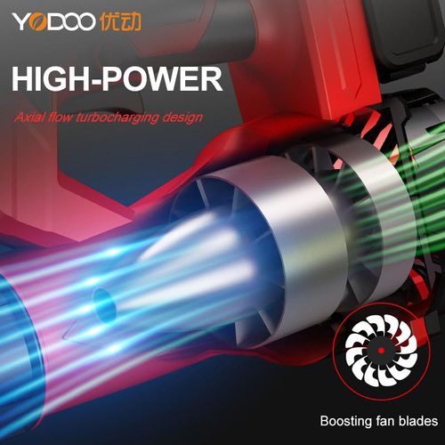 High-Power Cordless Lithium Blower — 2-in-1 for Industrial & Home Use, Compact Handheld Design for Leaves, Snow, Dust & Debris