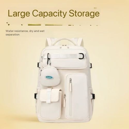 Backpack with Dry & Wet Separation, Water-resistant Material, Dual-use Laptop Bag for Travel & School