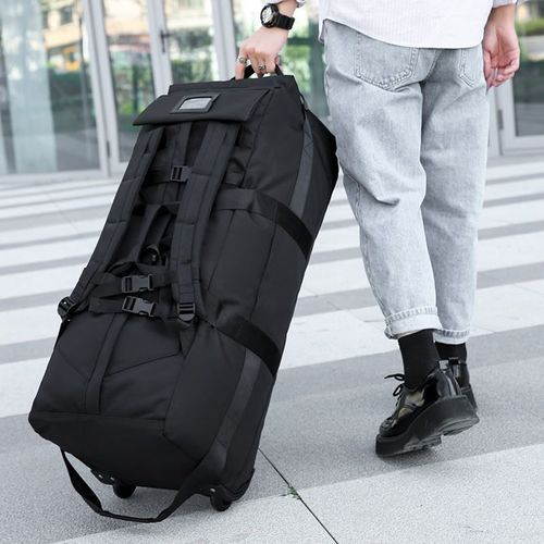 Travel Luggage Bag, Large Capacity Foldable Backpack, Dual-use Wheeled & Handheld Pouch