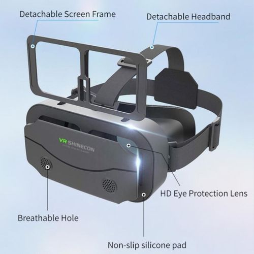 Headset-Style VR Glasses for Smartphones: 3D Movies, Games & Panoramic Virtual Reality — Stereoscopic 3D with Motion-Sensing