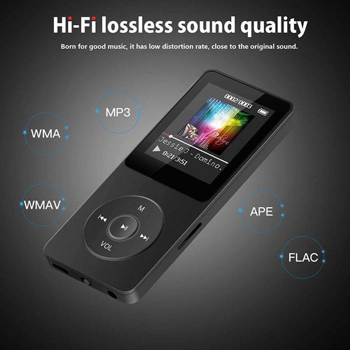 Portable player with 1.8-inch thin-film transistor display, portable music player, lossless video recorder, FM radio, video support, TF card, MP3 player