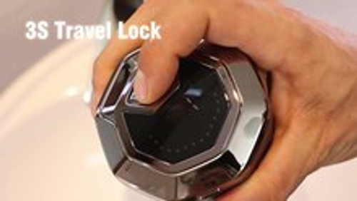 Magnetic suction rotating six-blade head bald head shaver, fully washable, Type-C interface.