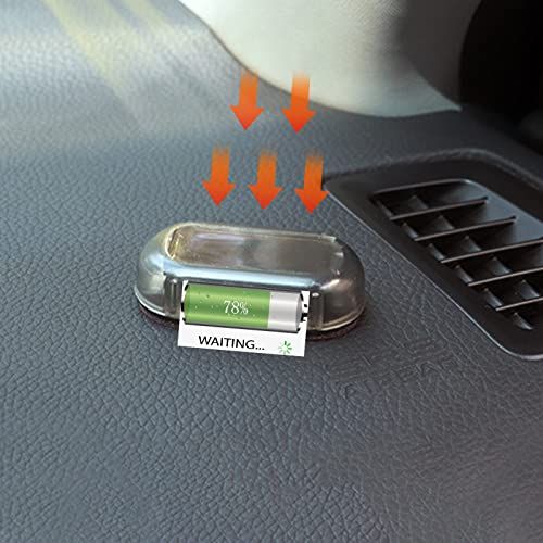 Car Solar Powered Fake Alarm Warning Light, Wireless & Easy Install, Intelligent Light Sensor LED Flashing Lamp for Car Interior