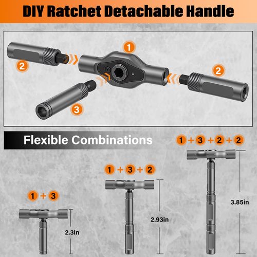 Multifunctional Ratchet Screwdriver Set, 24 Types S2 Steel Bits Portable Hand Repair Tools