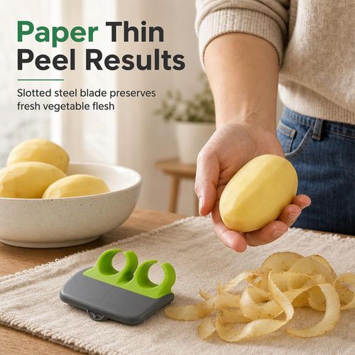 Mini Portable Finger Wear Melon Peeler Kitchen Gadget for Potato Apple Carrot