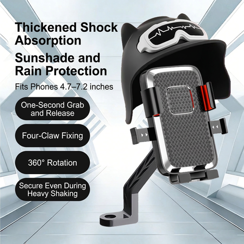 Phone Mount for Electric Scooters, Motorcycles, and Bicycles – Ideal for Navigation and Filming