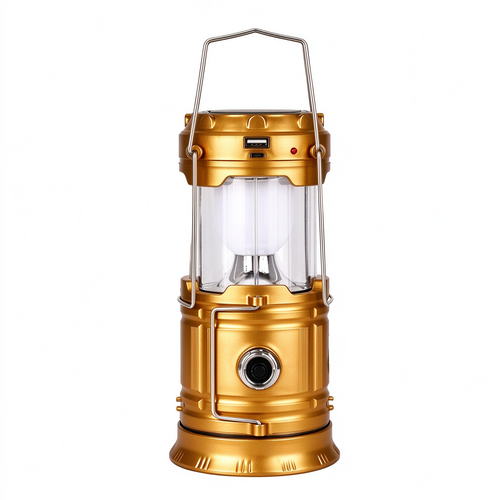 Multifunctional Portable Outdoor Solar-Powered LED Lantern with Power Bank – Rechargeable, Hangable Emergency Camping Light