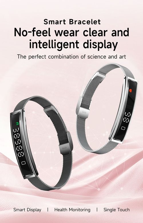 Smart Bracelet with Titanium Alloy Casing — Heart Rate, Blood Oxygen, Stress & Sleep Monitoring, Pedometer, App-Controlled for Swimming & Daily Fitness