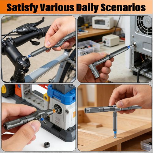 Multifunctional Ratchet Screwdriver Set, 24 Types S2 Steel Bits Portable Hand Repair Tools