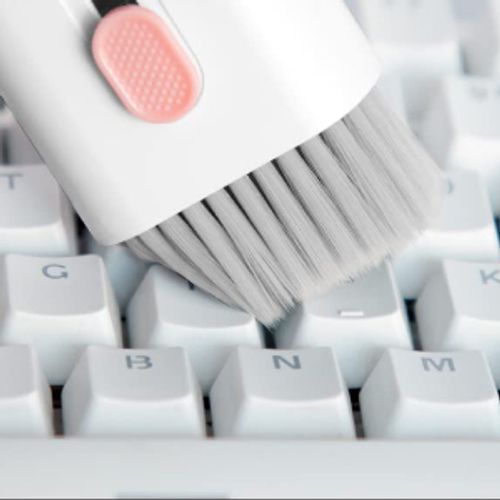 7-in-1 Multifunctional Electronic Cleaning Kit (No Screen Cleaning Liquid Included) | Keyboard Earbud Phone Cleaner Brush with Keycap Puller, Portable Duster for Laptops, Headphones & Digital Devices
