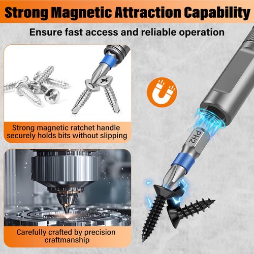 Multifunctional Ratchet Screwdriver Set, 24 Types S2 Steel Bits Portable Hand Repair Tools