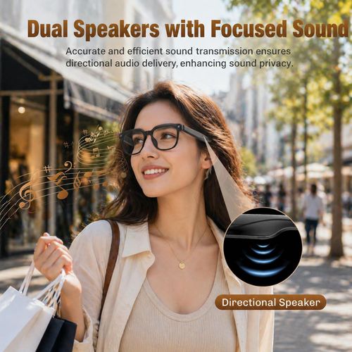 AI Smart Glasses with Camera, 4K Video, Real-Time Translation, AI Assistant