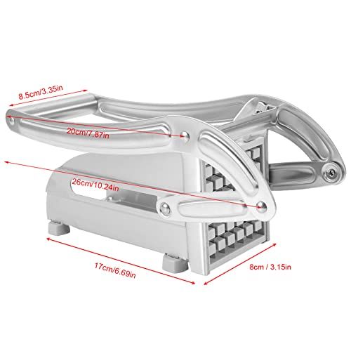 French Fry Cutter Stainless Steel Manual 2 Blade Sizes