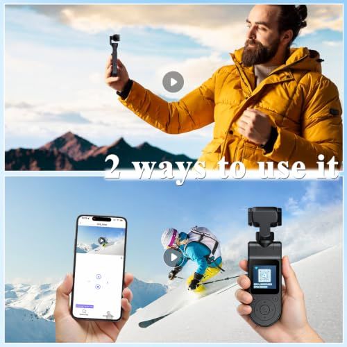 Body Camera with Audio & Video Recording Handheld Vlogging Camera 1080P FHD | 270° Rotationg Lens | Night Vision | Connects to Phone | 1.54in Screen | Magnetic Clip | Camera for Vlogging