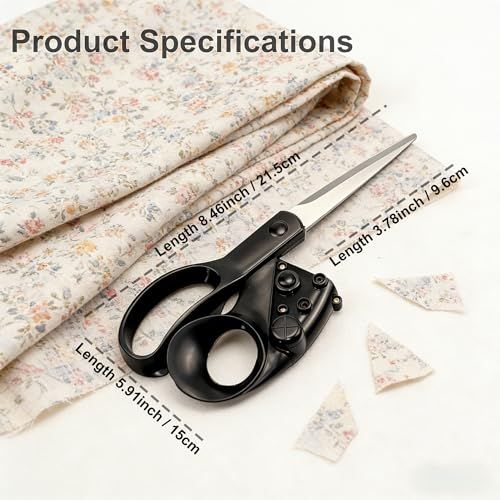 Laser Guided Scissors, Precision Straight Cut Fabric Shears, Stainless Steel Sewing Craft Scissors