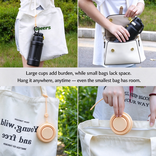 Collapsible Silicone Travel Cup – Retractable, Portable, and Easy-to-Store Outdoor Cup