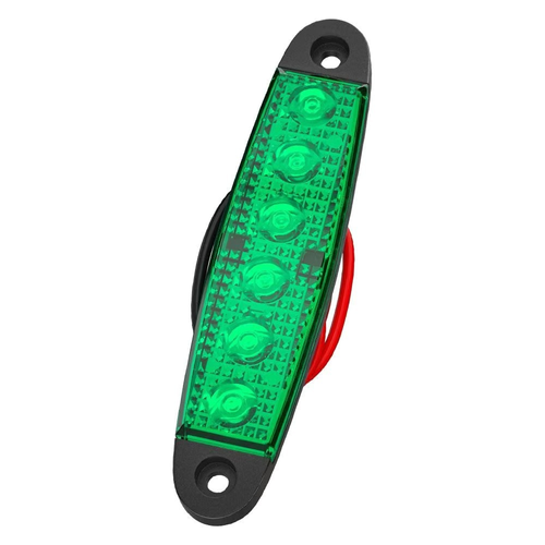 5-pack Essential for Nighttime Use Ultra-thin Long Strip 6LED Car Side Light, Truck Taillight, Boat Vehicle Night Driving Signal Light, Side Warning Light