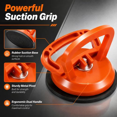 Car Dent Puller Suction Cup, Paintless Door Dent Repair Tool, Heavy-Duty Suction Lifter for Sheet Metal, Tile & Glass